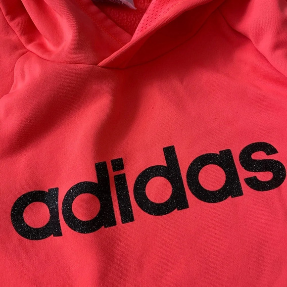 bright coral adidas sweatshirt - Picture 2 of 4